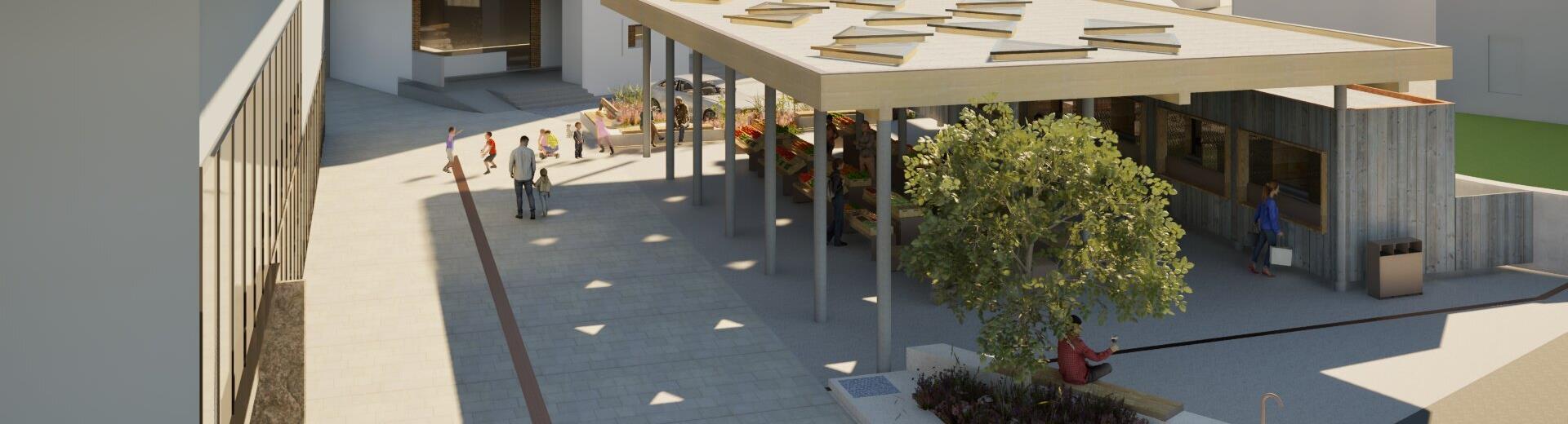 Prenova tržnice v Tolminu